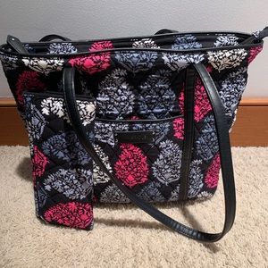 Vera Bradley Tote and Trifold Wallet